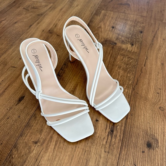 Nasty Gal Shoes - Faux leather sandal heels NWOT